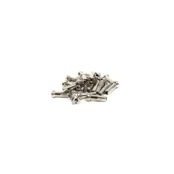 Brass Spoke Nipple 14G 14Mm Silver